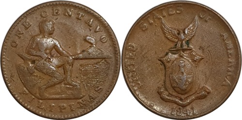 필리핀 1941년(M) 1 Centavo