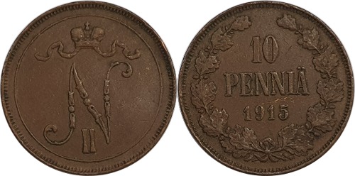 핀란드 1915년 10 페니아