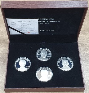 한국조폐공사 메달 - 광복 70주년 기념 프루프 은메달 4종(미사용)