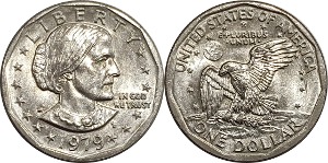 미국 1979년(D) Susab B. Anthony 1 달러
